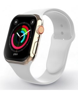Swissten Silicone Band for Apple Watch 42-44mm White - 8595217477162 Laikrodžio dirželis