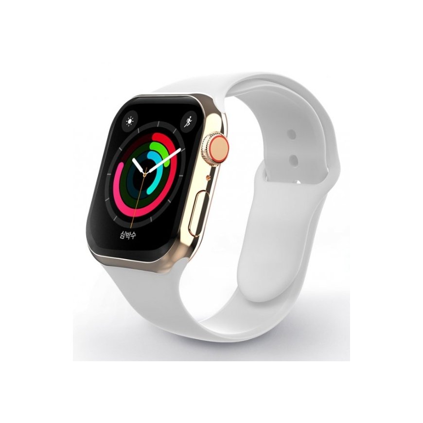 Swissten Silicone Band for Apple Watch 42-44mm White - 8595217477162 Kellon hihna