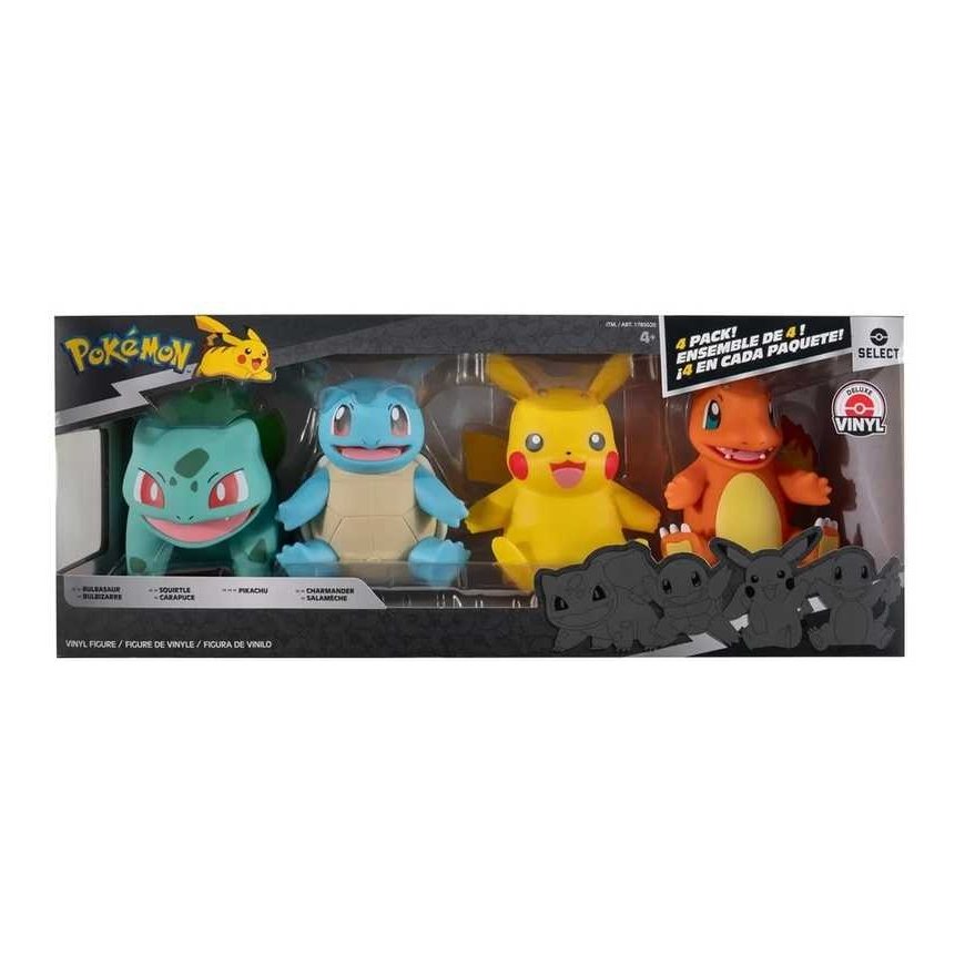 Jazwares Pokémon 8-Inch Select Vinyl Figure 4-pack