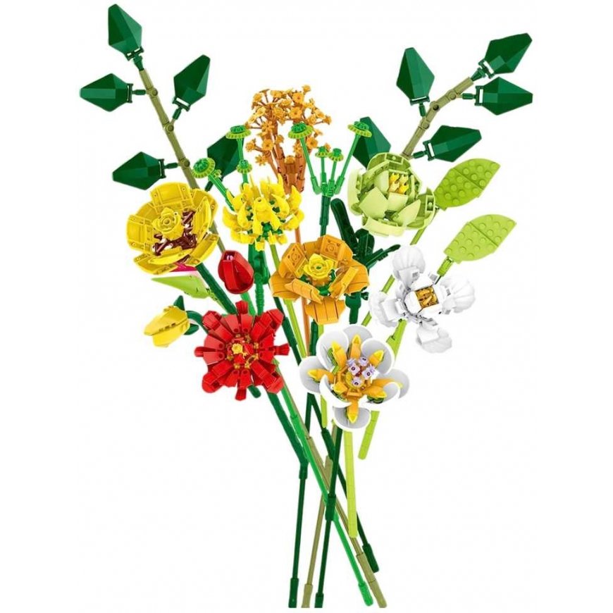 Lean Toys Constructor Flower Bouquet, 827 pieces – 3