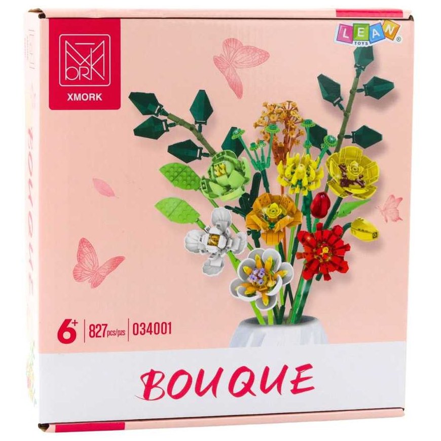 Lean Toys Constructor Flower Bouquet, 827 pieces – 4