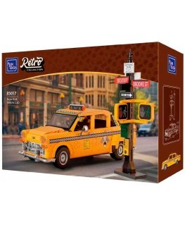 Construction blocks Pantasy Chassis Taxi Auto Yellow Cab 36.5 cm 1601 pieces