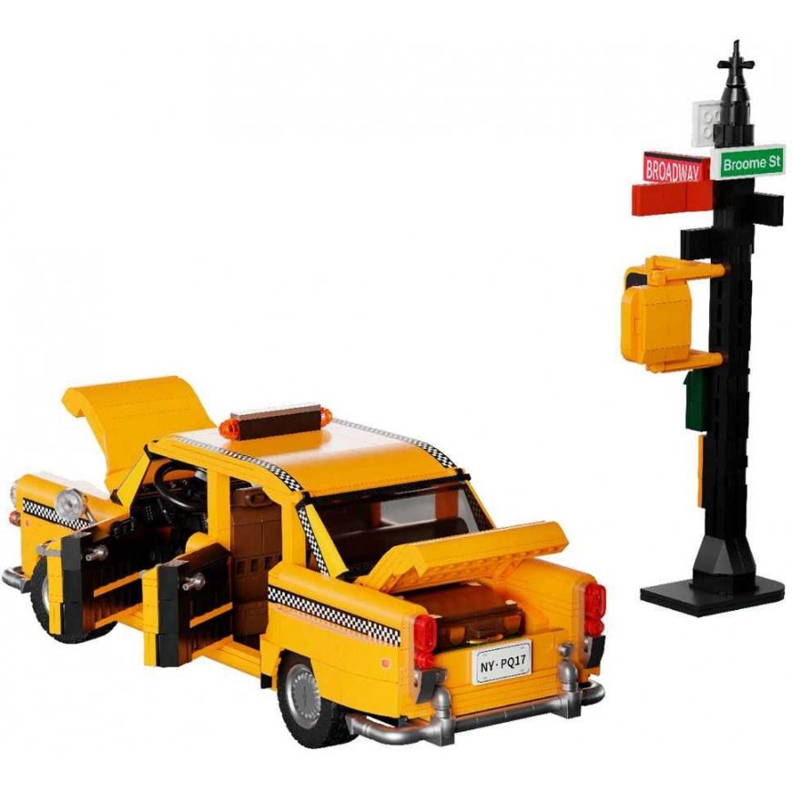 Construction blocks Pantasy Chassis Taxi Auto Yellow Cab 36.5 cm 1601 pieces – 3