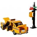 Construction blocks Pantasy Chassis Taxi Auto Yellow Cab 36.5 cm 1601 pieces