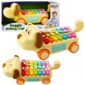 Lean Toys Žaislinis šuniukas su lėkštelėmis ir judančiomis dalimis Lean Toys Žaislinis šuniukas su lėkštelėmis ir judančiomis dalimis