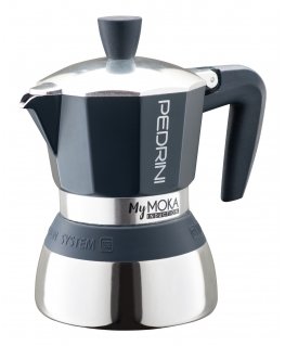 Pedrini MyMoka induction Кофеварка мокка Коричневый, Нержавеющая сталь
