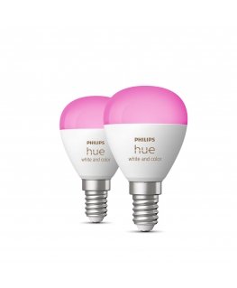 Philips Hue White and colour ambience Lustre – E14 smart bulb – (2-pack)