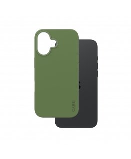 PanzerGlass CARE by ® Fashionable Case Green w. MagSafe iPhone 16