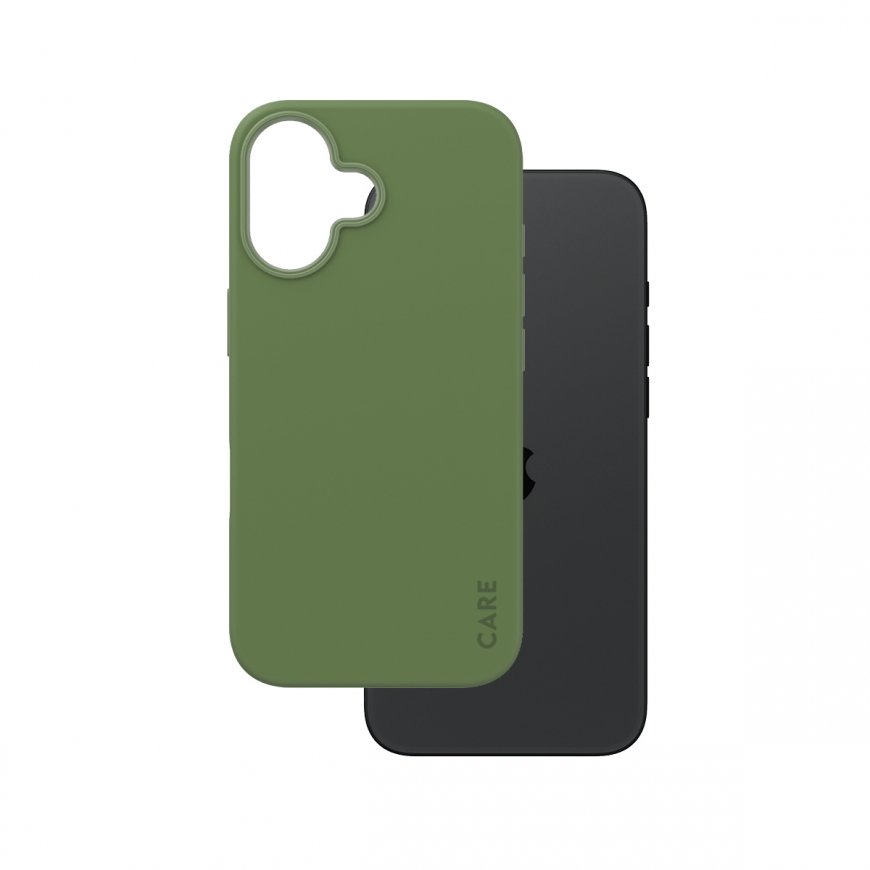 PanzerGlass CARE by ® Fashionable Case Green w. MagSafe iPhone 16 mobilo telefonu apvalks Aploksne Z