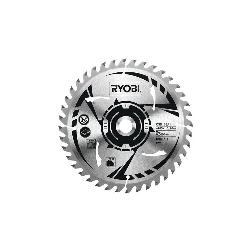 Ryobi CSB165A1 pyörösahan terä 16,5 cm 1 kpl – 2