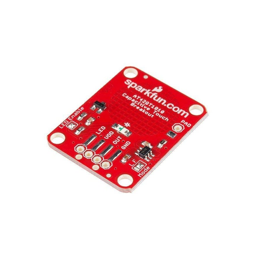 Jutiklis mygtuks AT42QT1010, SparkFun modulis SEN-12041