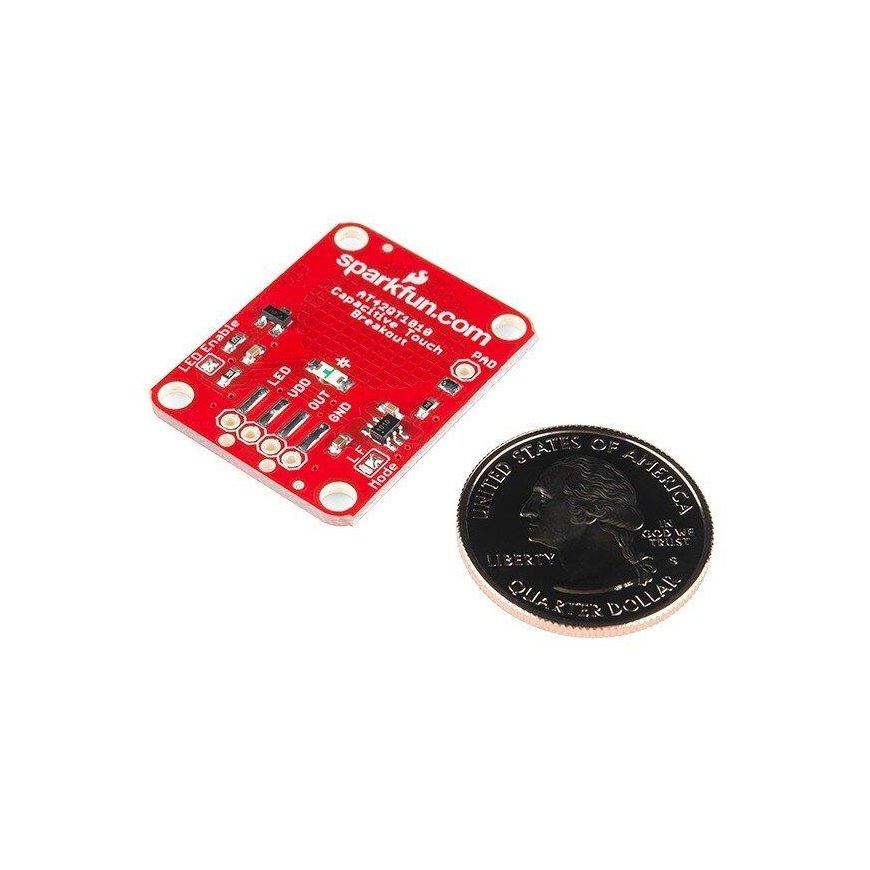Jutiklinis mygtukas AT42QT1010, SparkFun modulis SEN-12041 – 4