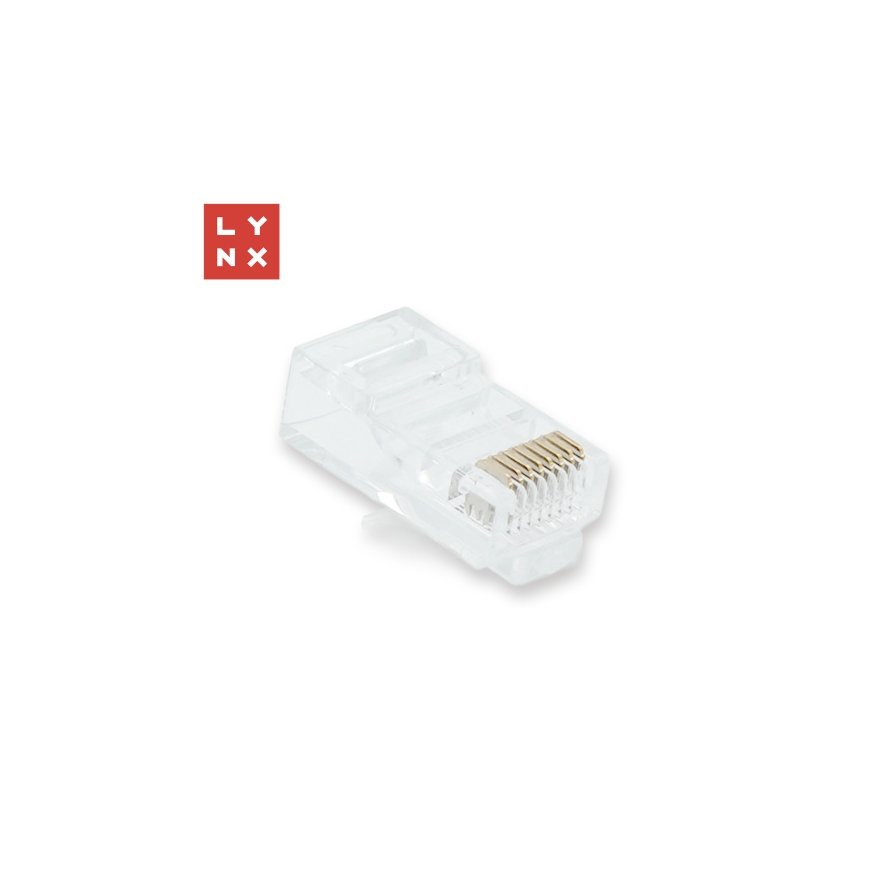 Коннектор LYNX UTP Cat5e, 30µ, 100 шт
