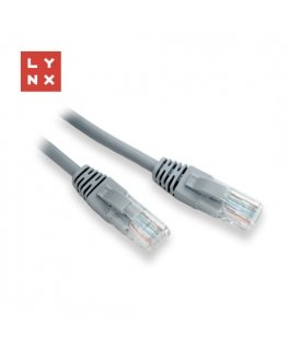 LYNX UTP патч-кабель Cat5e, PVC, CCA, 1м, серый (упаковка содержит 10шт)