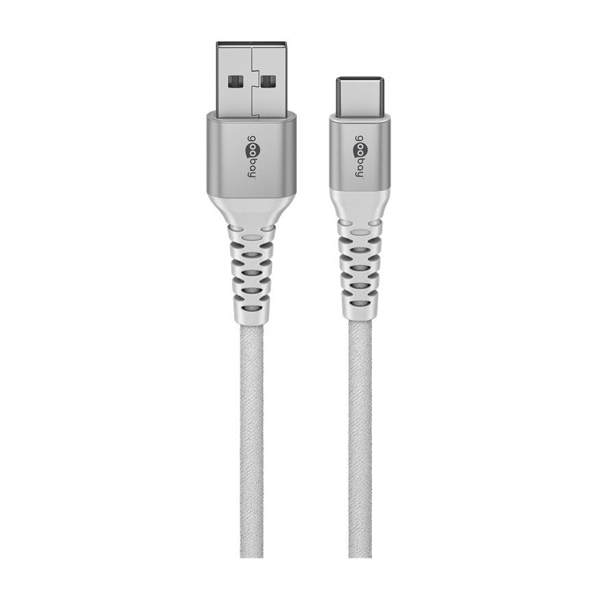 Goobay 74530 USB cable USB 2.0 1 m USB C USB A White – 2