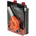 Neo Tools Adjustable Gas Torch + 2 Butane Gas Cartridges, 227g Neo Tools Adjustable Gas Torch + 2 Butane Gas Cartridges, 227g