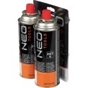 Neo Tools Pressitav gaasi põleti + 2 butaanigaasi kassetti, 227g Neo Tools Pressitav gaasi põleti + 2 butaanigaasi kassetti, 227g