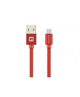 Swissten 71521106 USB cable 0.2 m USB A USB C Red