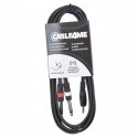 Jack CABLE4ME mini jack 3.5 mm stereo - 2 x mono jack 6.3 mm audio signal cable 6 m Jack CABLE4ME mini jack 3.5 mm stereo - 2 x mono jack 6.3 mm audio signal cable 6 m