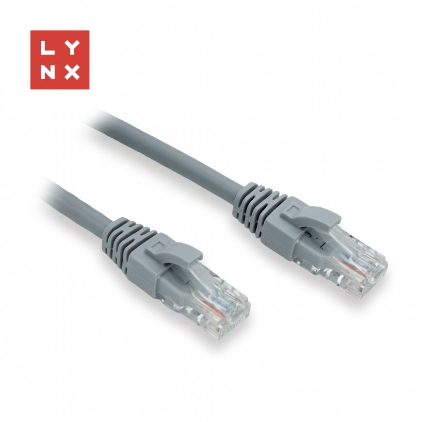 LYNX UTP patch kaabel Cat6, PVC, 0,5m, hall (pakendis on 10 tk)