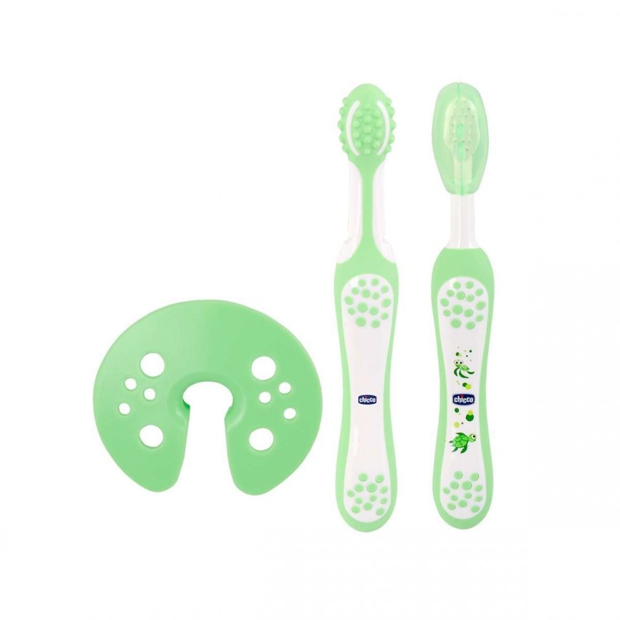 Chicco 00006961000000 toothbrush Toothbrush set Green, White Baby