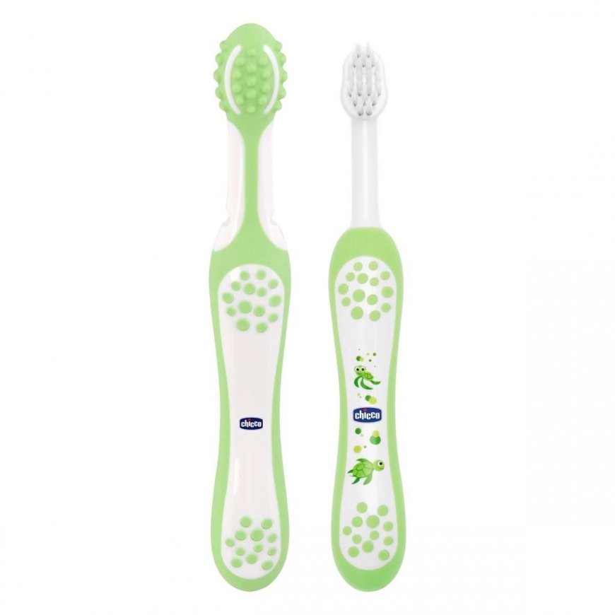 Chicco 00006961000000 dantų šepetėlis Dantų šepetėlių rinkinys Žalia, Balta Kūdikiui – 3