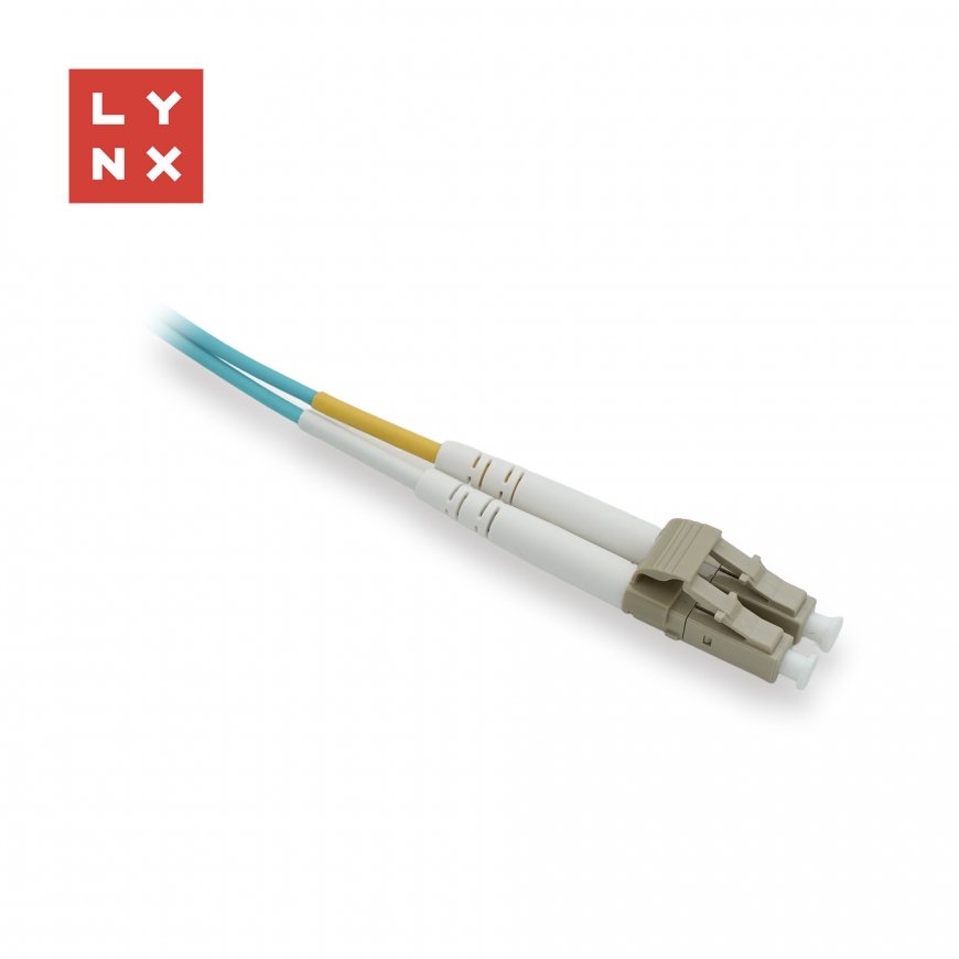 LYNX duplexinis patch kabelis MM, OM3, LC/LC, 50/125µm, 2m – 2