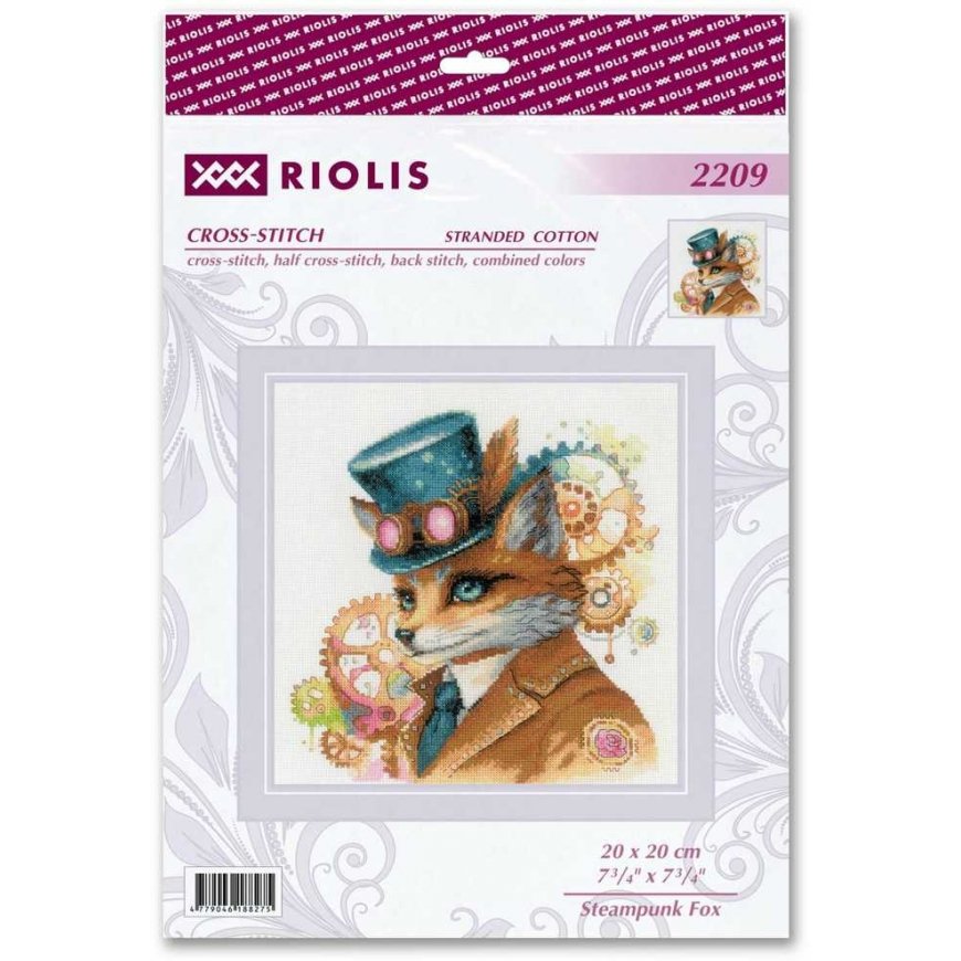 Uab Riolis Kryželio langanlankassetti "Steampunk Fox" 20x20 SR2209 – 3