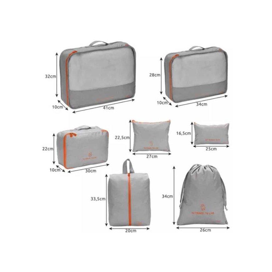 Travel organizer for suitcase - 7 pcs Trizand 23111 – 3