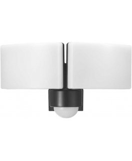 Orno TOS DUO LED 2x20W kaksinkertainen puutarhalamppu PIR:llä, 2x1600lm, IP65, 4000K, PC, harmaa