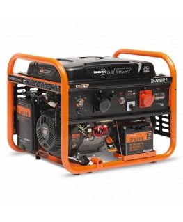 Daewoo GDA 7500DPE-3 degvielas ģnerators 6000 W 30 L Benzīns Oranžs, Melns