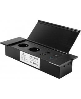 Spacetronik SPS-F26B V2 Openable Worktop Socket Holder