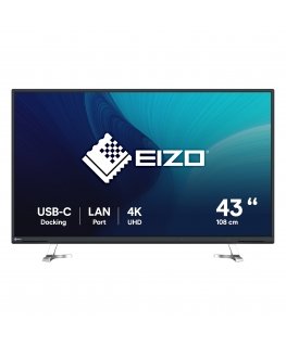 EIZO FlexScan EV4340X-BK LED display 108 cm (42.5") 3840 x 2160 pikseliä 4K Ultra HD musta