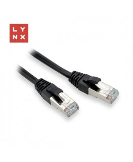 LYNX FTP patch cable Cat5e PVC, CCA, 0.1m, black (pack contains 10 pcs)