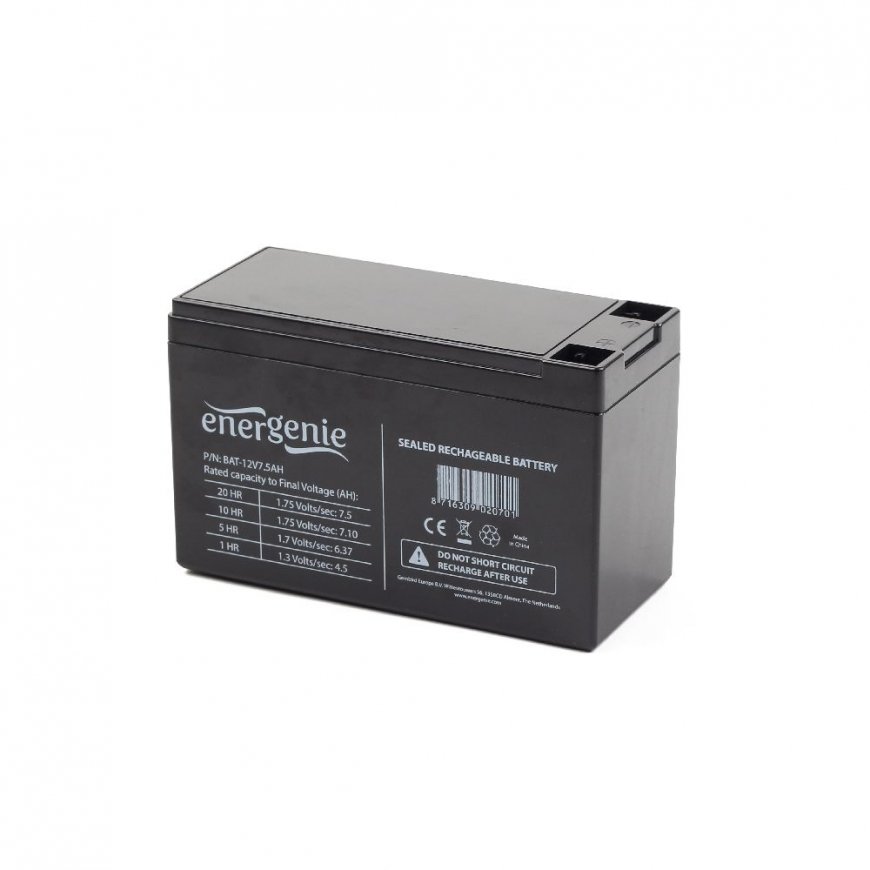 Gembird BAT-12V7.5AH UPS akumulators 12