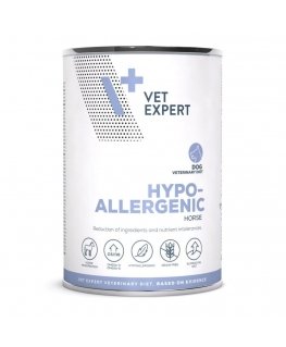 VET EXPERT Hipoalerģiskais zirgs - mitrā suņu barība - 400g