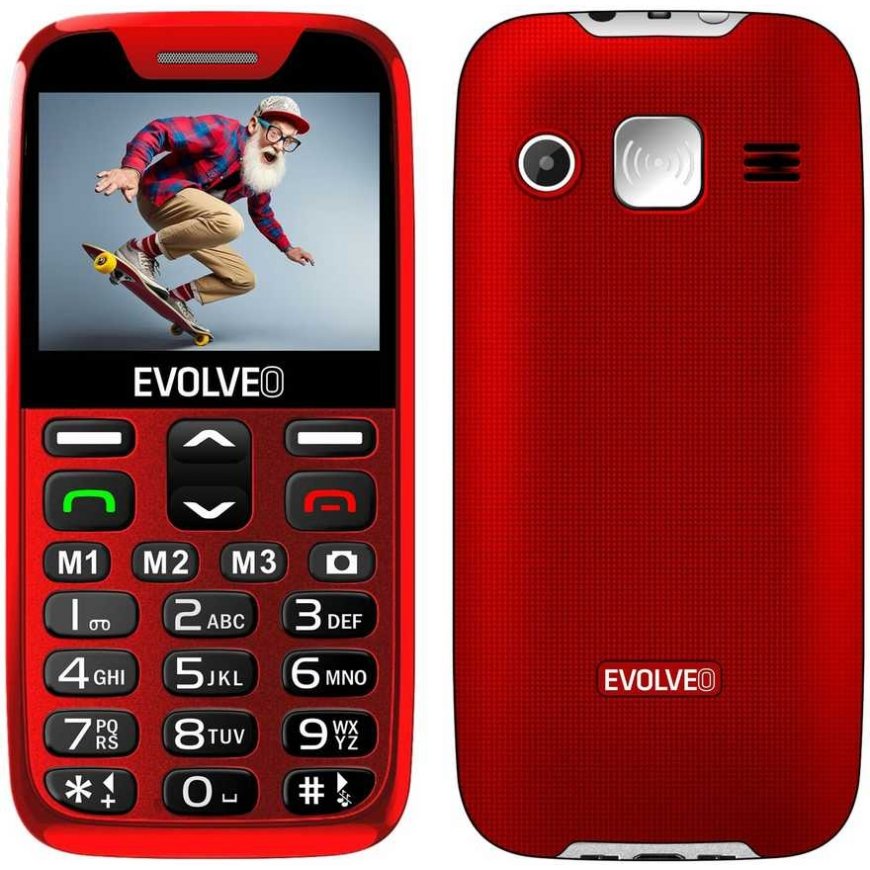 EVOLVEO EasyPhone XR raudona