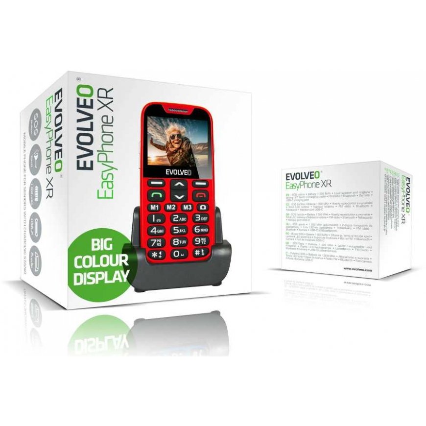 EVOLVEO EasyPhone XR sarkans – 2
