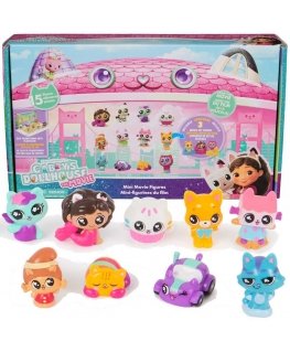 Spin Master Gabby's Dollhouse filma liels 12 mini figūriņu + 3 statīvu komplekts