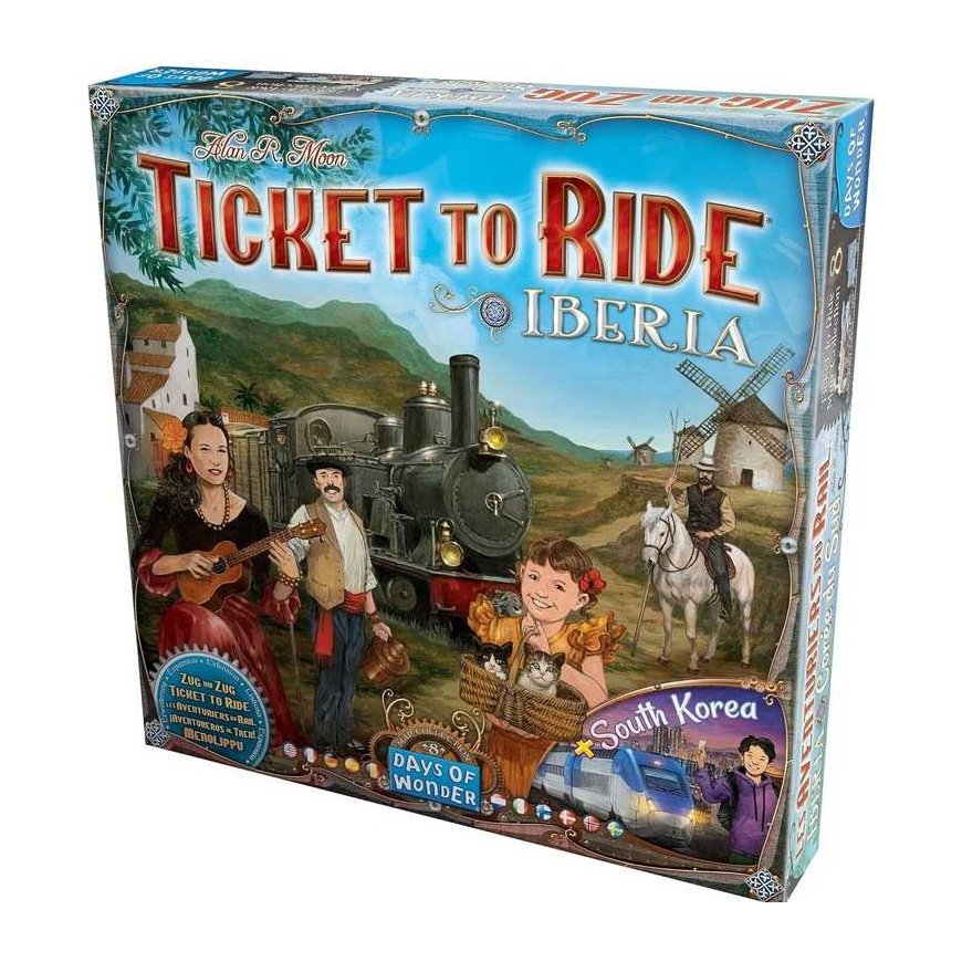 Days Of Wonder Bilietas į Važiuoklę Žemėlapio Kolekcija 8: Iberija ir Pietų Korėja – 2