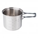 ESBIT Cookset with alcohol burner Pot 0.985 L Stainless steel ESBIT Cookset with alcohol burner Pot 0.985 L Stainless steel