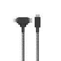 Native Union Belt Cable Duo USB кабель 1,5 m USB C USB C/Lightning Черный, Белый Native Union Belt Cable Duo USB кабель 1,5 m USB C USB C/Lightning Черный, Белый