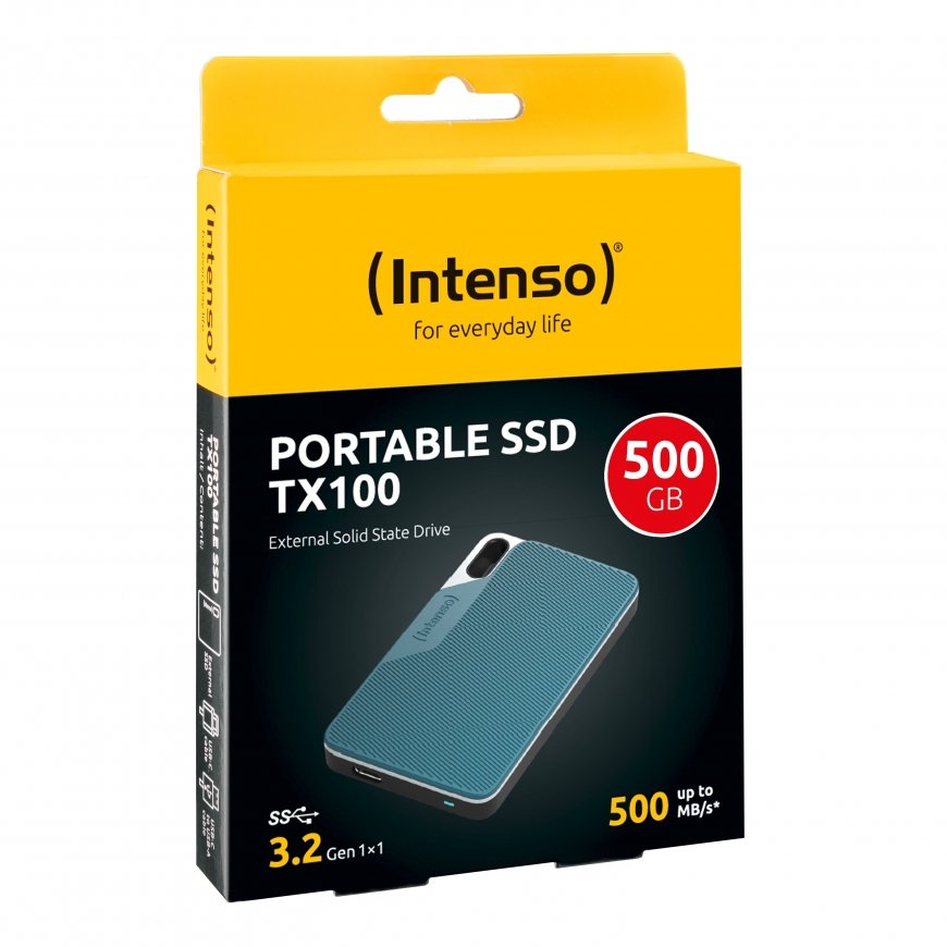 Intenso Lesen/Schreiben bis zu 500 MB/s/500GB USB Type-C 3.2 Gen 1 (3.1 Gen 1) Синий, Серый – 2