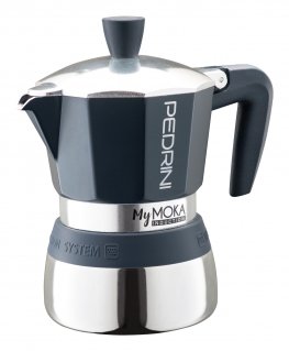 Pedrini MyMoka induction Mokakohvi kann Sinine, Roostevaba teras