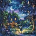 Набор для вышивания крестом Letistitch "Сад Луны" 27x27 см SLETIL9942 Набор для вышивания крестом Letistitch "Сад Луны" 27x27 см SLETIL9942