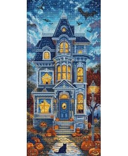 Letistitch Krustdūrienu izšūšanas komplekts "Haunt Manor" 19x39 cm SLETIL9945
