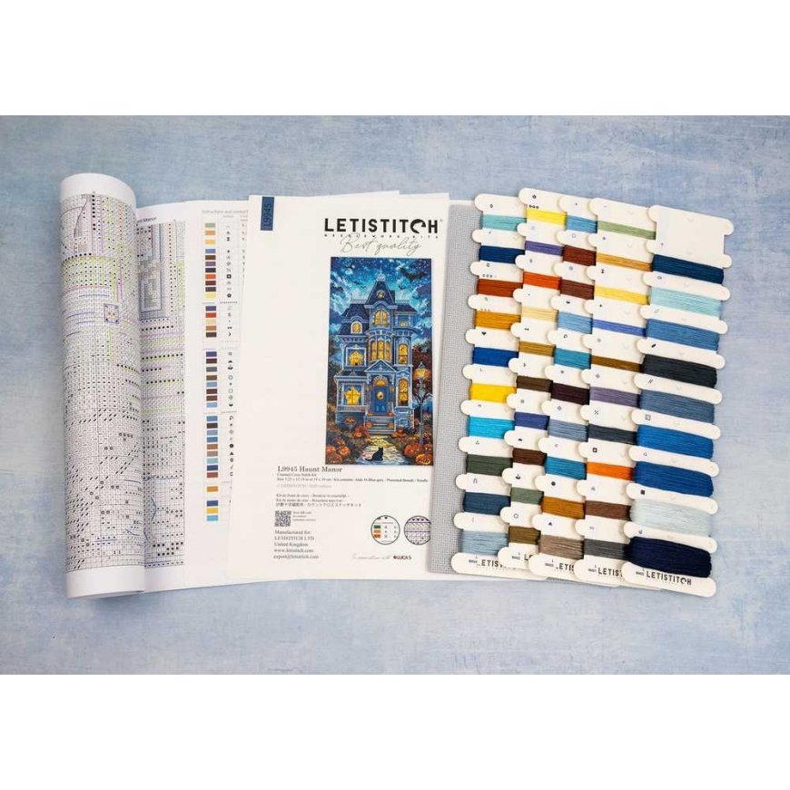 Letistitch Krustdūrienu izšūšanas komplekts "Haunt Manor" 19x39 cm SLETIL9945 – 3