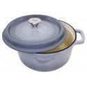 Round enameled cast iron pot Zyle 5 l, gray, ZY126GKI Round enameled cast iron pot Zyle 5 l, gray, ZY126GKI