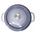 Round enameled cast iron pot Zyle 5 l, gray, ZY126GKI Round enameled cast iron pot Zyle 5 l, gray, ZY126GKI