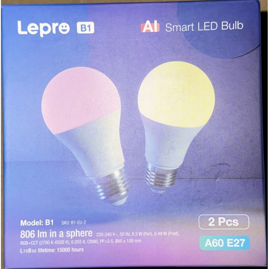 Lepro B1 AI išmaniosios lempos E27 (4 vnt.) – 2